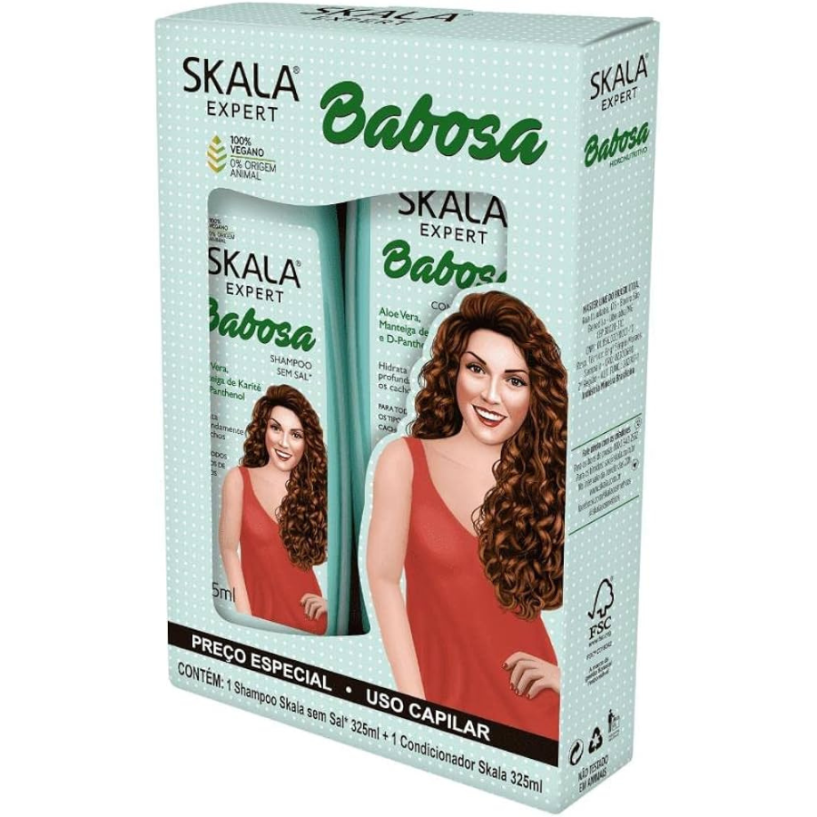 Kit Shampoo e Condicionador Babosa Skala (2x325ml)