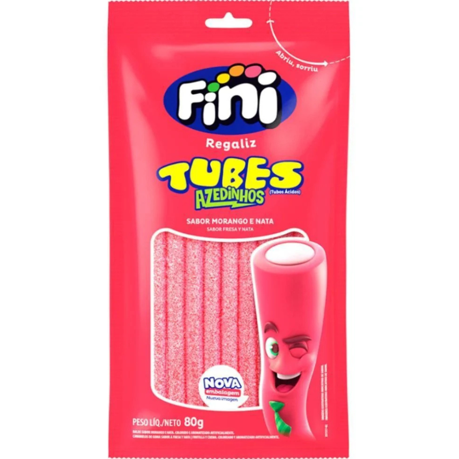 Fini Tubes Strawberry and Sour Cream 80g