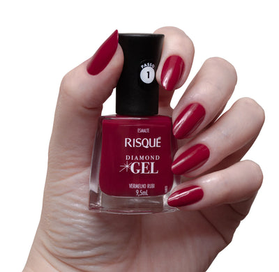 Ruby Red Gel Nail Polish 9.5ml - Risque