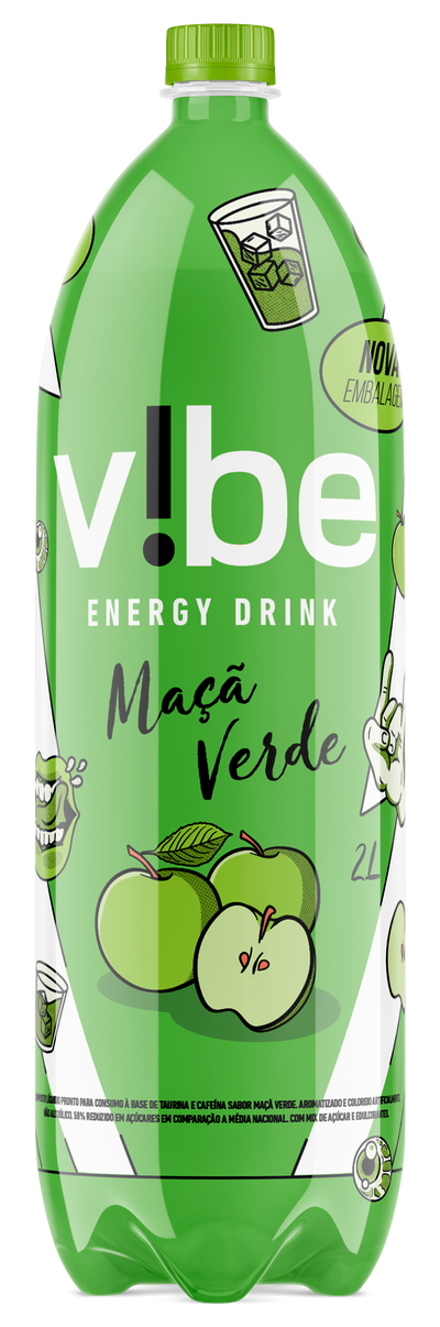 Vibe Energy Drink – Green Apple, 2L