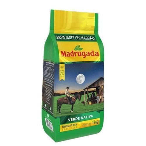 Erva Mate Chimarrão Madrugada  Verde Nativa 1Kg - BR Emporio