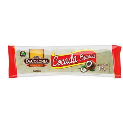 Cocada Branca Tablete Da Colônia 130g - BR Emporio