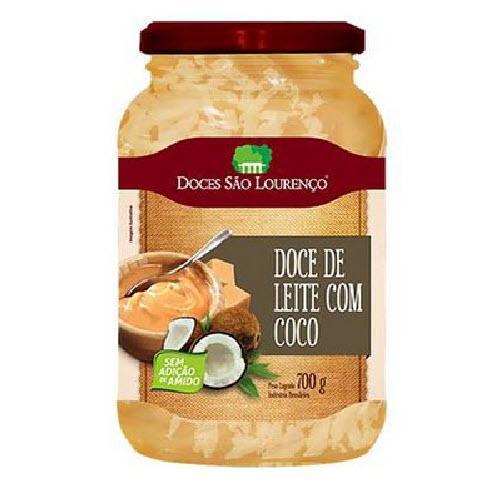 Doce de Leite com Coco  Sao Lourenco 700g - BR Emporio