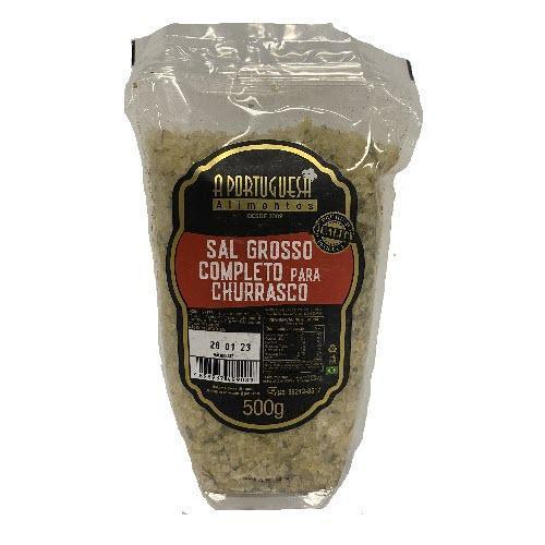 Sal Grosso Completo para Churrasco- A Portuguesa 500g - BR Emporio