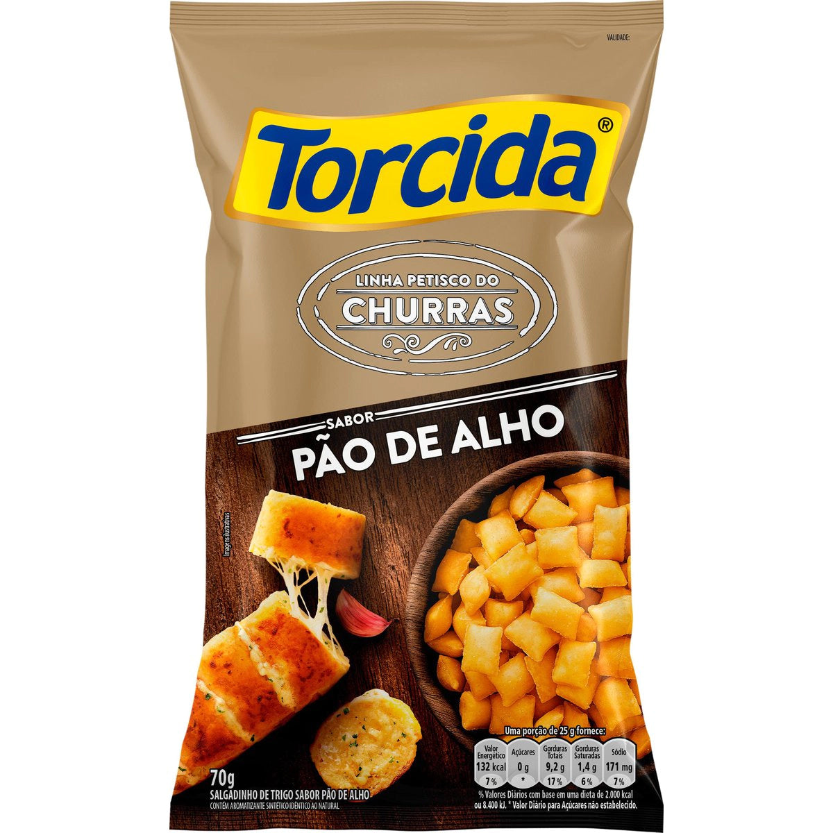 Salgadinho Torcida Pão de Alho 70g - BR Emporio