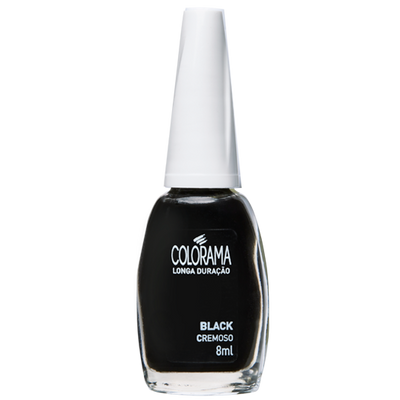 Black Colorama Nail Polish 8ml