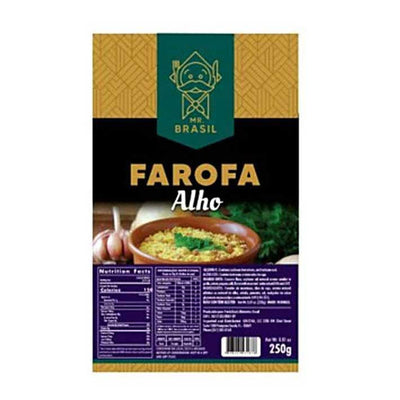 Farofa Cassava Gourmet Garlic Mr. Brasil 250g