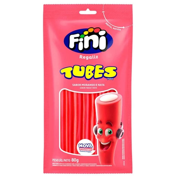 Fini Tubes Morango e Nata 80g