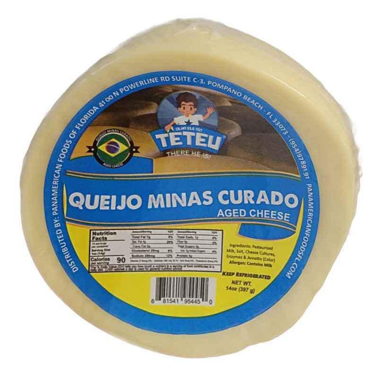 Queijo Minas Curado 14oz (397g) Teteu - BR Emporio